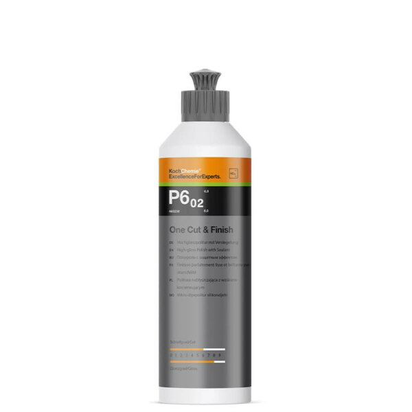 koch chemie one cut finish p602 hochglanzpolitur mit versiegelung 250ml