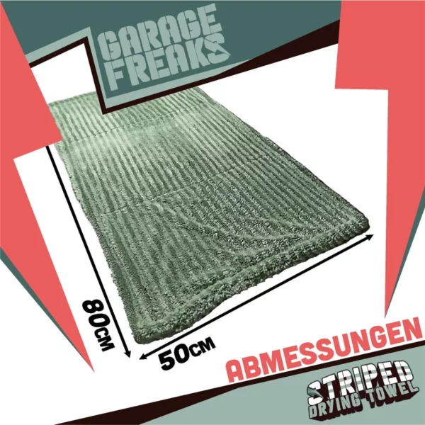 garage freaks striped drying towel trockentuch 50x80cm 1300 gsm~3